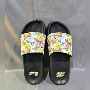 Rugrats Sleek Black Sandals for Effortless Style